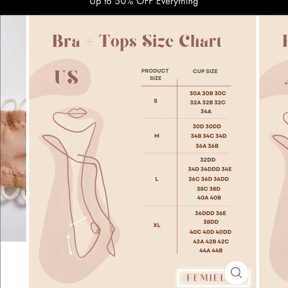 Femiella white bralette, size Medium - Picture 2 of 5